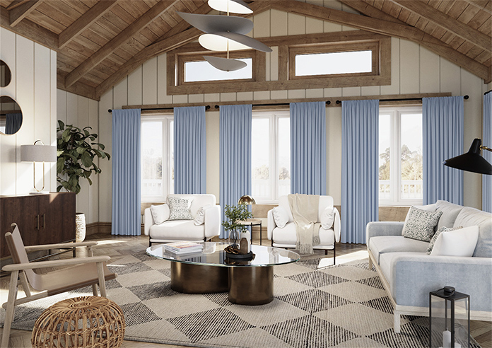 Menton, Tranquil Blue - Made to Measure Curtains - Image 7